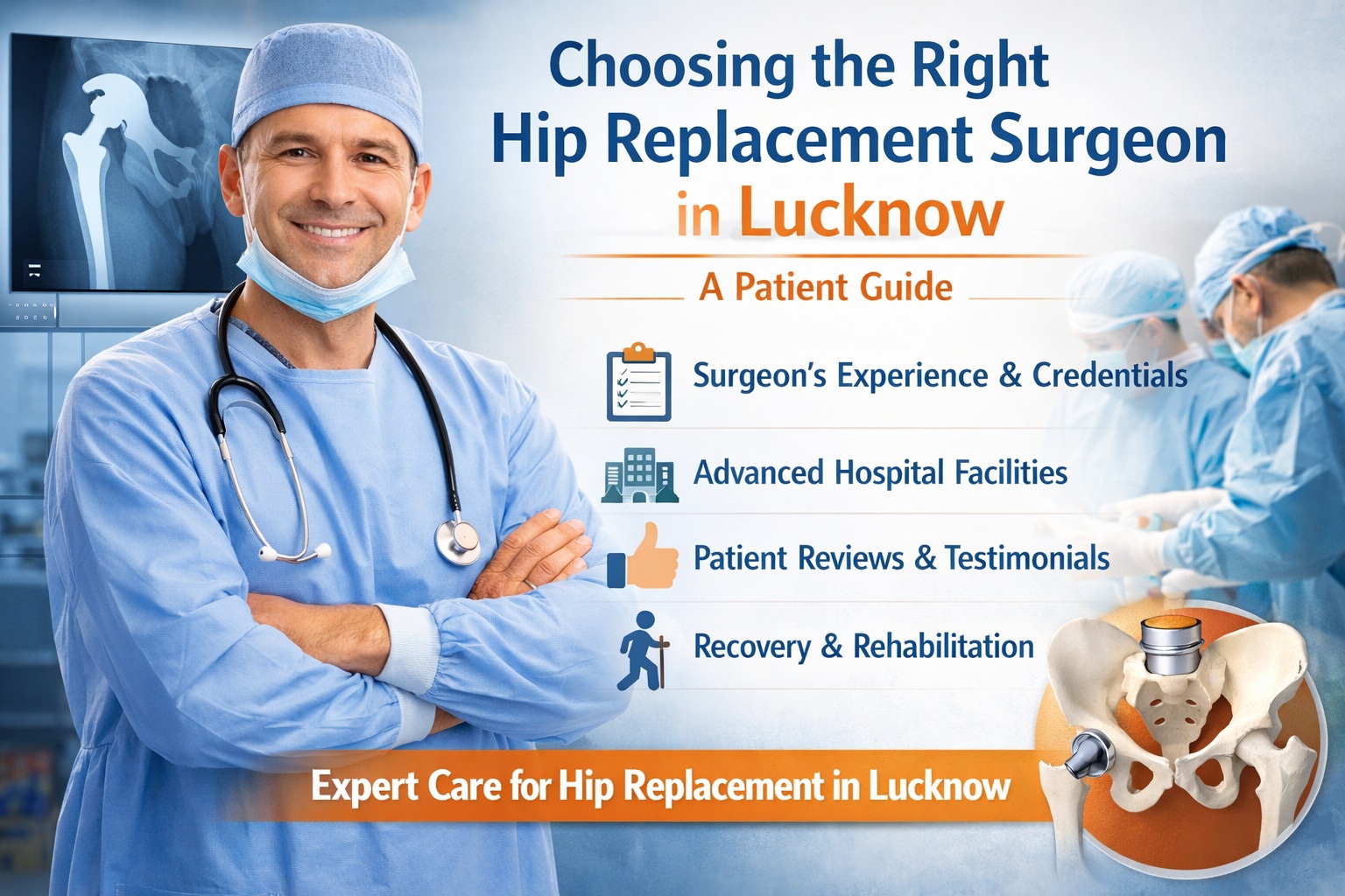 Choosing the Right Hip Replacement Surgeon in Lucknow | Patient Guide