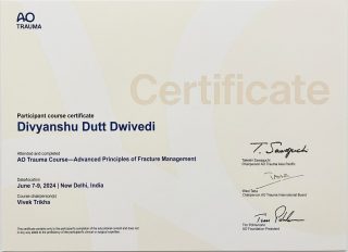 AO Trauma Course Certification in Advanced Principles of Fracture Management
